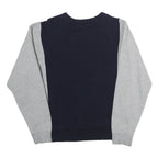 NIKE Mens Navy & Grey Cotton Blend Crew Neck S Sweatshirt Sports Casual