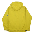 JACK WOLFSKIN Womens Yellow Outdoor Jacket UK 8 Polyester Zip Hooded Plain