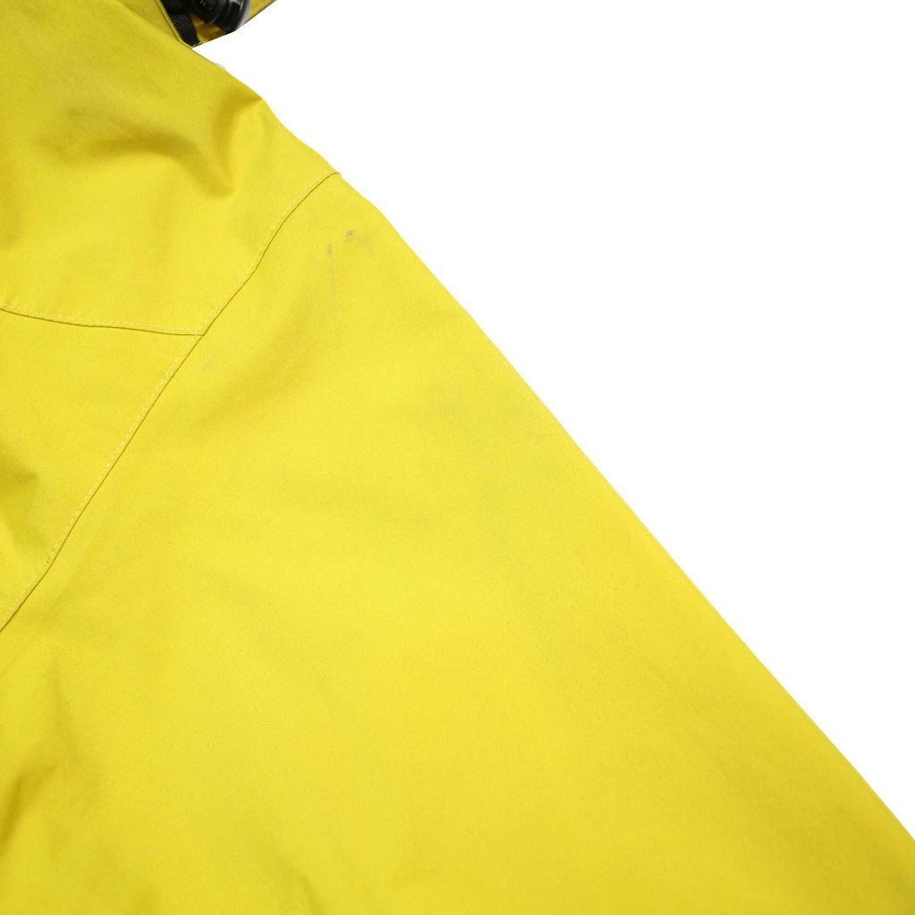 JACK WOLFSKIN Womens Yellow Outdoor Jacket UK 8 Polyester Zip Hooded Plain
