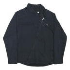 PUMA Womens Black Jacket UK 16 Cotton Blend Casual Zip Plain Sportswear