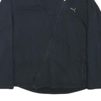 PUMA Womens Black Jacket UK 16 Cotton Blend Casual Zip Plain Sportswear
