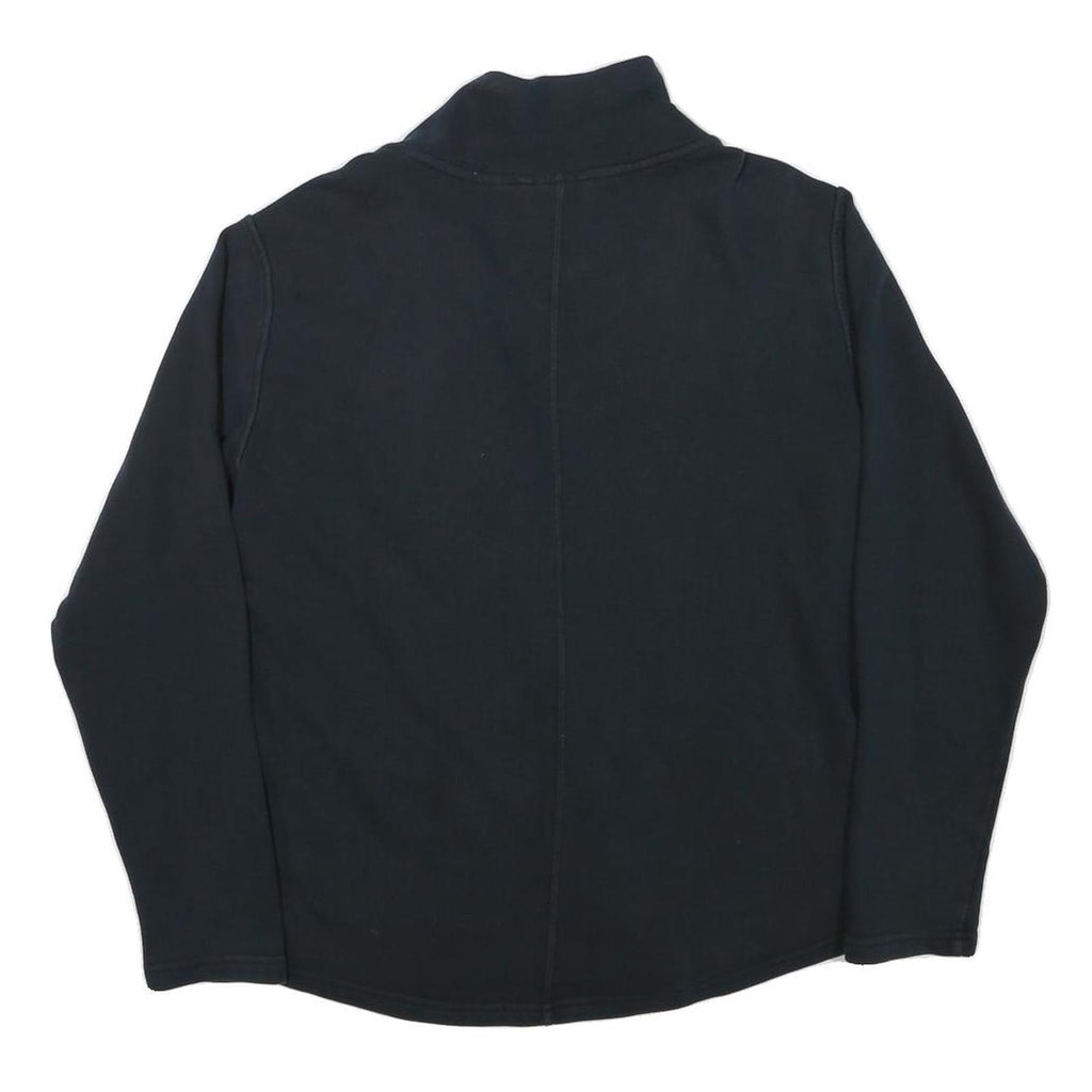 PUMA Womens Black Jacket UK 16 Cotton Blend Casual Zip Plain Sportswear