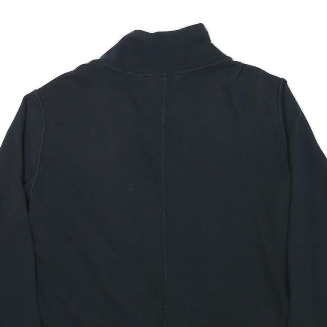 PUMA Womens Black Jacket UK 16 Cotton Blend Casual Zip Plain Sportswear