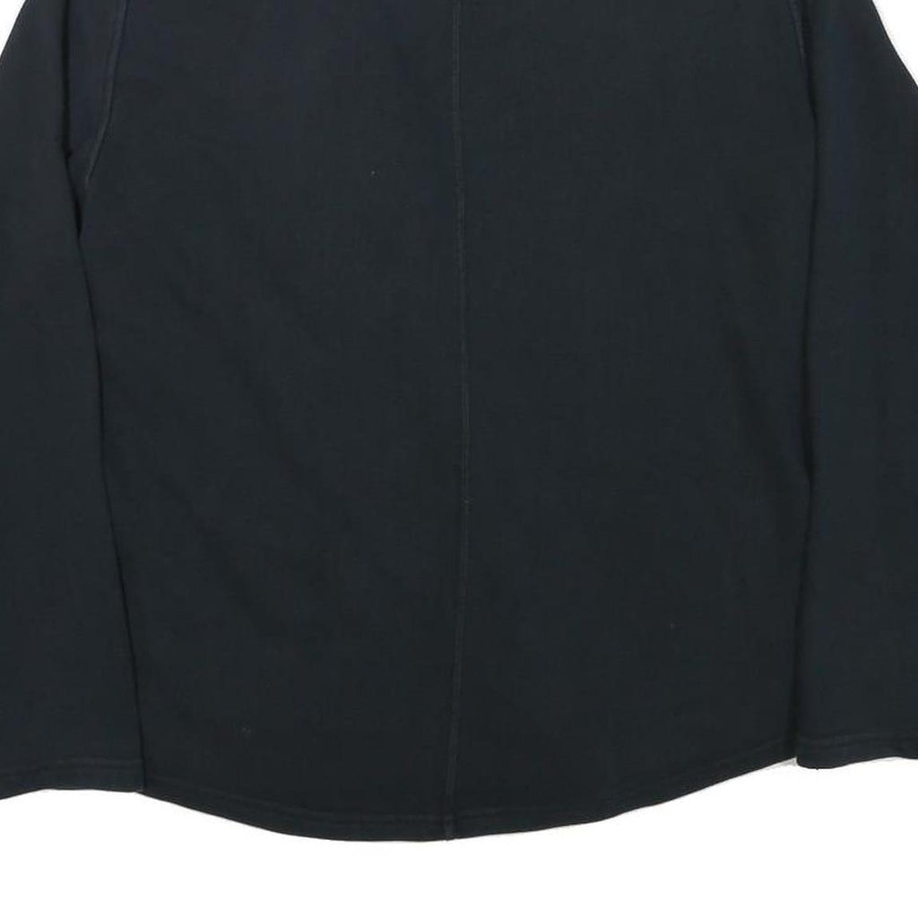 PUMA Womens Black Jacket UK 16 Cotton Blend Casual Zip Plain Sportswear