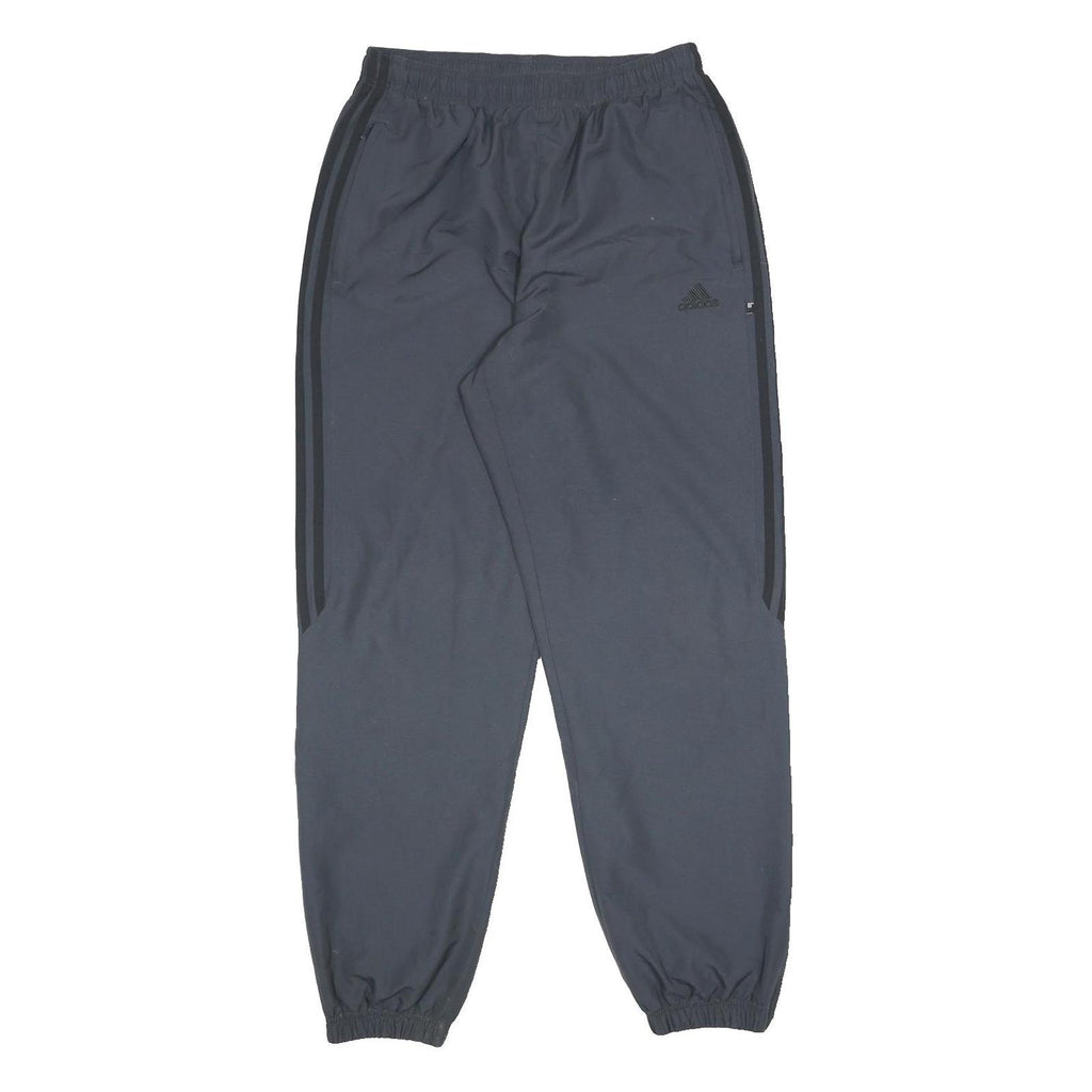 ADIDAS Mens Joggers Black M W28 L30 Slim Tapered Polyester Casual Sportswear