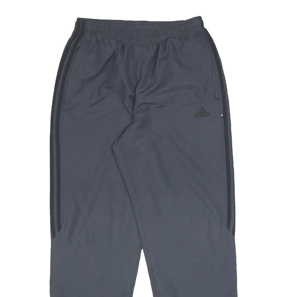 ADIDAS Mens Joggers Black M W28 L30 Slim Tapered Polyester Casual Sportswear