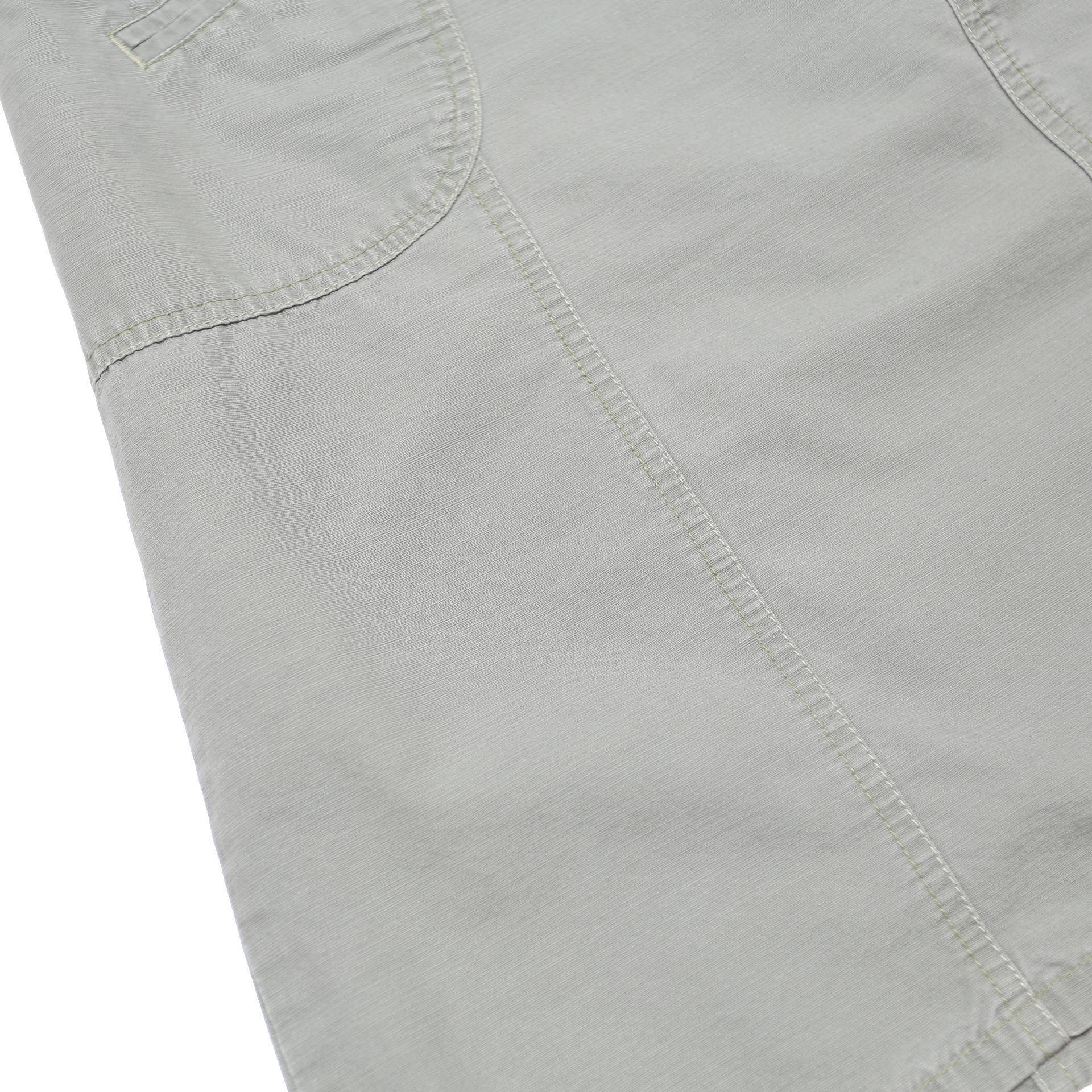 CHEROKEE Womens Grey Cotton Blend Casual Mini Skirt M Button Pockets