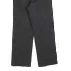 VON ARX Womens Black Regular Fit Straight Trousers W30 L30 Classic Zip Closure