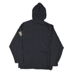 Mens Black & Brown Outdoor Jacket L Polyester Blend Woven Plain Hooded Zip