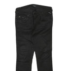 REPLAY Womens Black Regular Skinny Denim Medium W30 L27 Zip Closure Jeans
