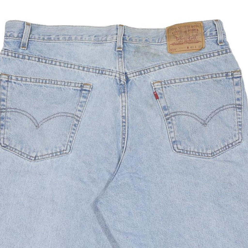 LEVI'S Mens Denim Shorts Light Blue XL W40 Casual Cotton Classic Fit