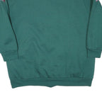 Womens Green Burgundy Floral Cotton Blend Button Jacket L Casual Vintage