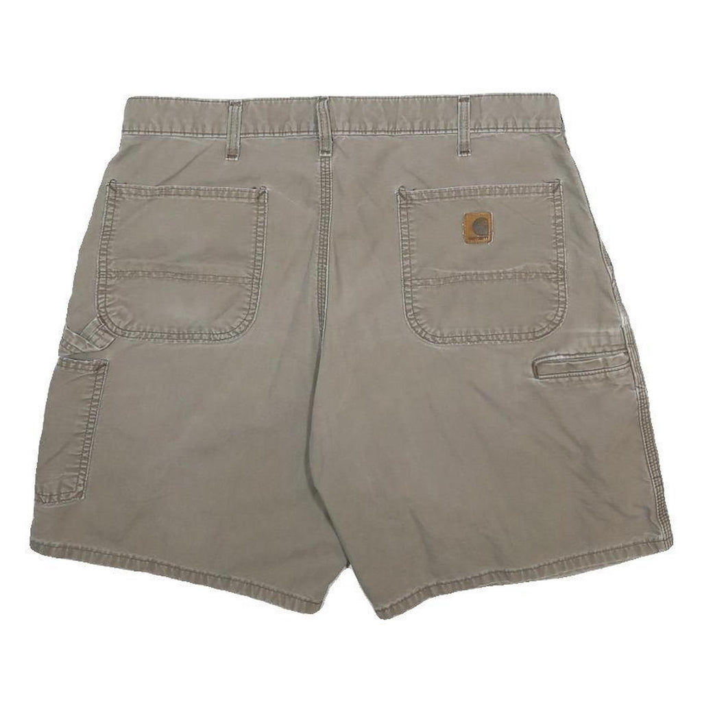 CARHARTT Mens Shorts Beige Casual Cotton L W36 Workwear Style Pockets