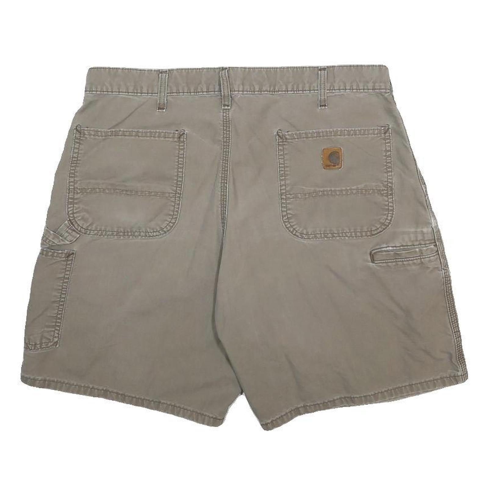 CARHARTT Mens Shorts Beige Casual Cotton L W36 Workwear Style Pockets