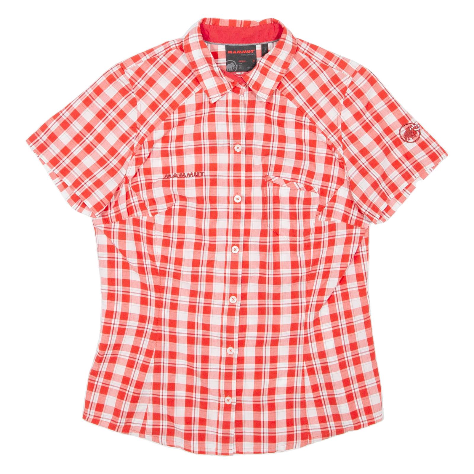 MAMMUT Womens Shirt Red Check M
