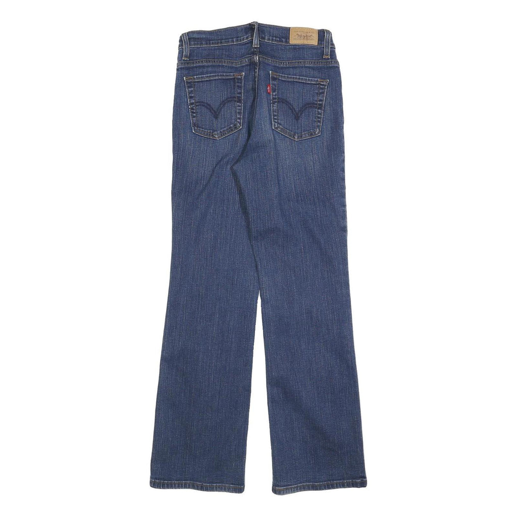 LEVI'S 512 Womens Slim Bootcut Denim Dark W26 L30 Stylish Cotton Blend Zip Jeans