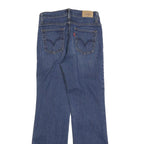 LEVI'S 512 Womens Slim Bootcut Denim Dark W26 L30 Stylish Cotton Blend Zip Jeans