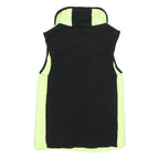 CALVIN KLEIN Womens Yellow & Black Quilted Gilet S Nylon Zip Front Casual Wear