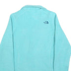 THE NORTH FACE Womens Blue Fleece Jacket S Polyester Zip Outdoor Activewear