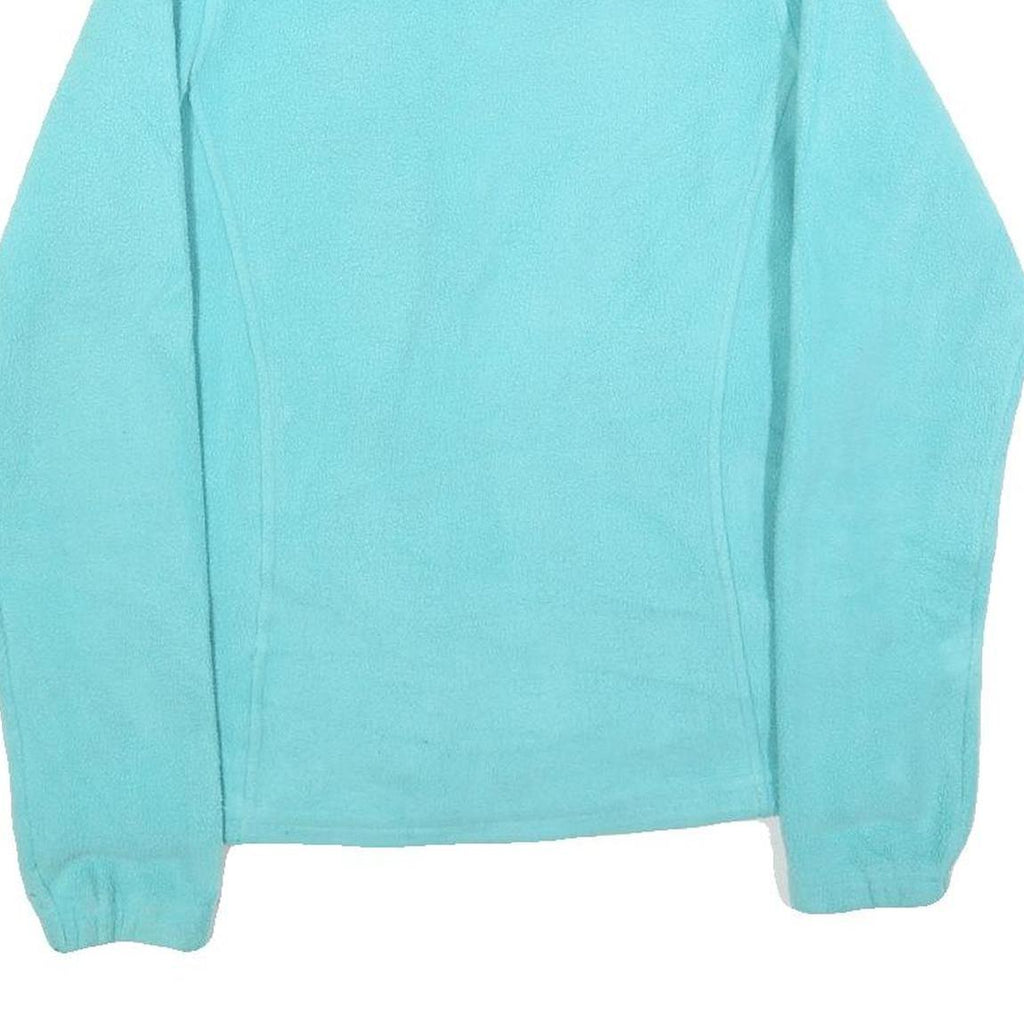 THE NORTH FACE Womens Blue Fleece Jacket S Polyester Zip Outdoor Activewear