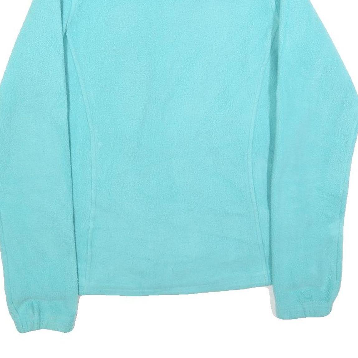 THE NORTH FACE Womens Blue Fleece Jacket S Polyester Zip Outdoor Activewear