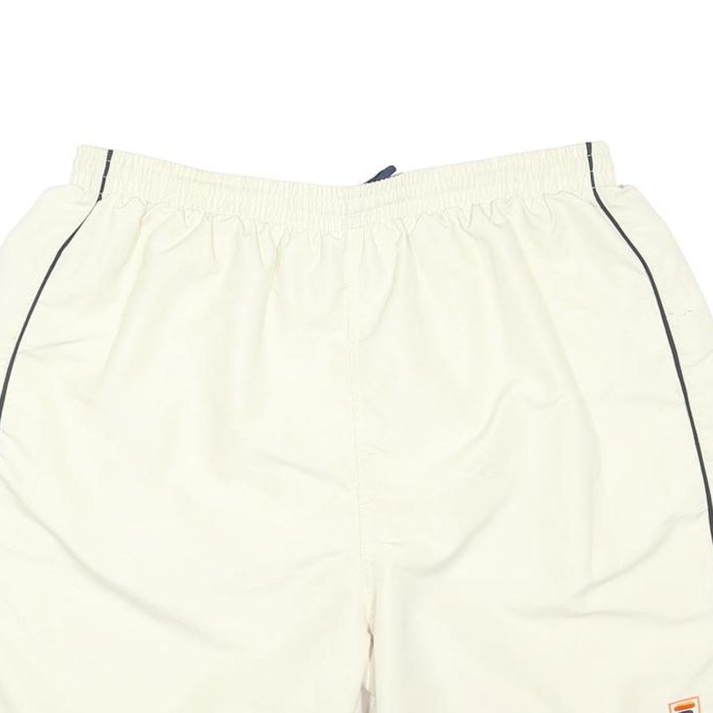 FILA Mens Swimming Shorts White Casual XL W34 Polyester Blend Sporty Design