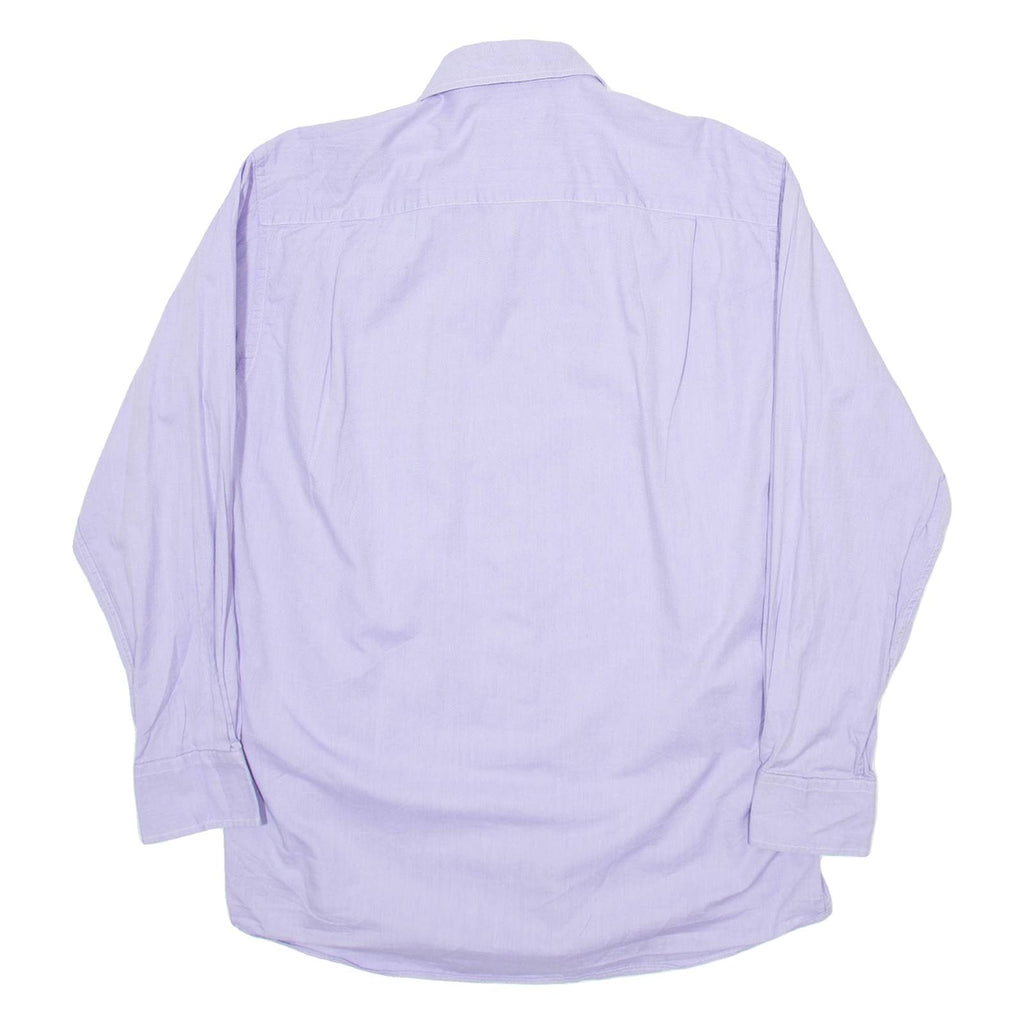 NAUTICA Mens Plain Shirt Purple Long Sleeve L