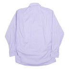NAUTICA Mens Plain Shirt Purple Long Sleeve L