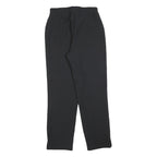 Womens Black Regular Fit Zip Trousers Polyester W26 L28 Classic Workwear