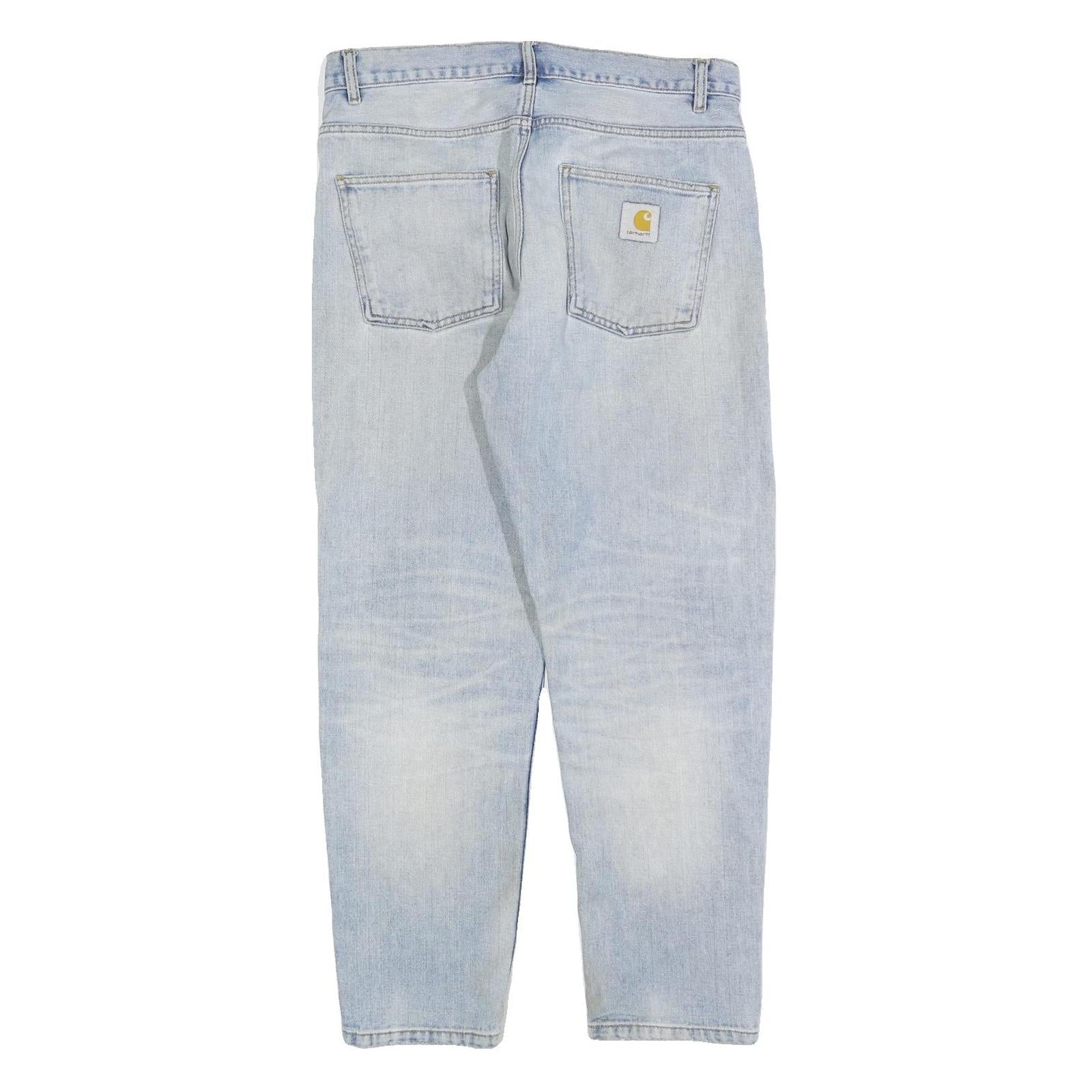 CARHARTT Mens Jeans Blue Regular Straight Denim Light W32 L30 Workwear Durable