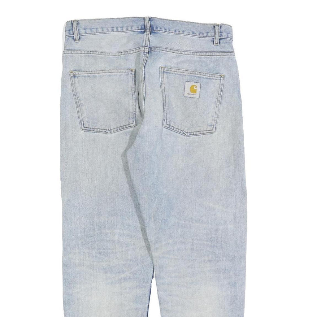 CARHARTT Mens Jeans Blue Regular Straight Denim Light W32 L30 Workwear Durable