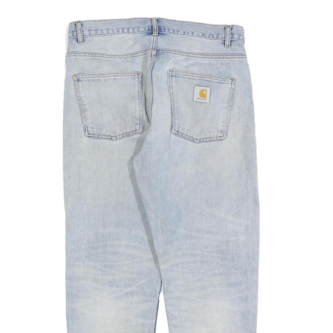 CARHARTT Mens Jeans Blue Regular Straight Denim Light W32 L30 Workwear Durable