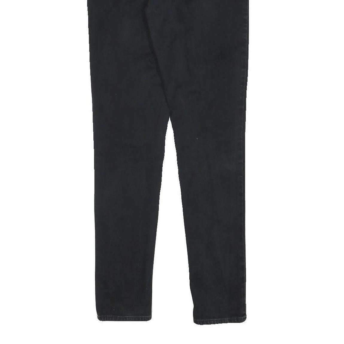 LEVI'S Womens Slim Black Denim Slim Jeans W26 L29 Classic Fit Zip Closure