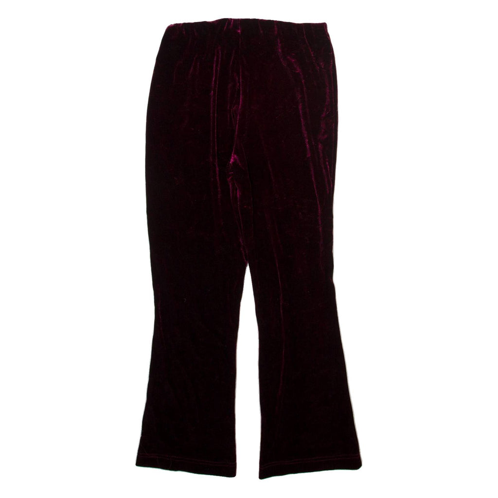 ASSA Womens Trousers Maroon Slim Bootcut W24 L25