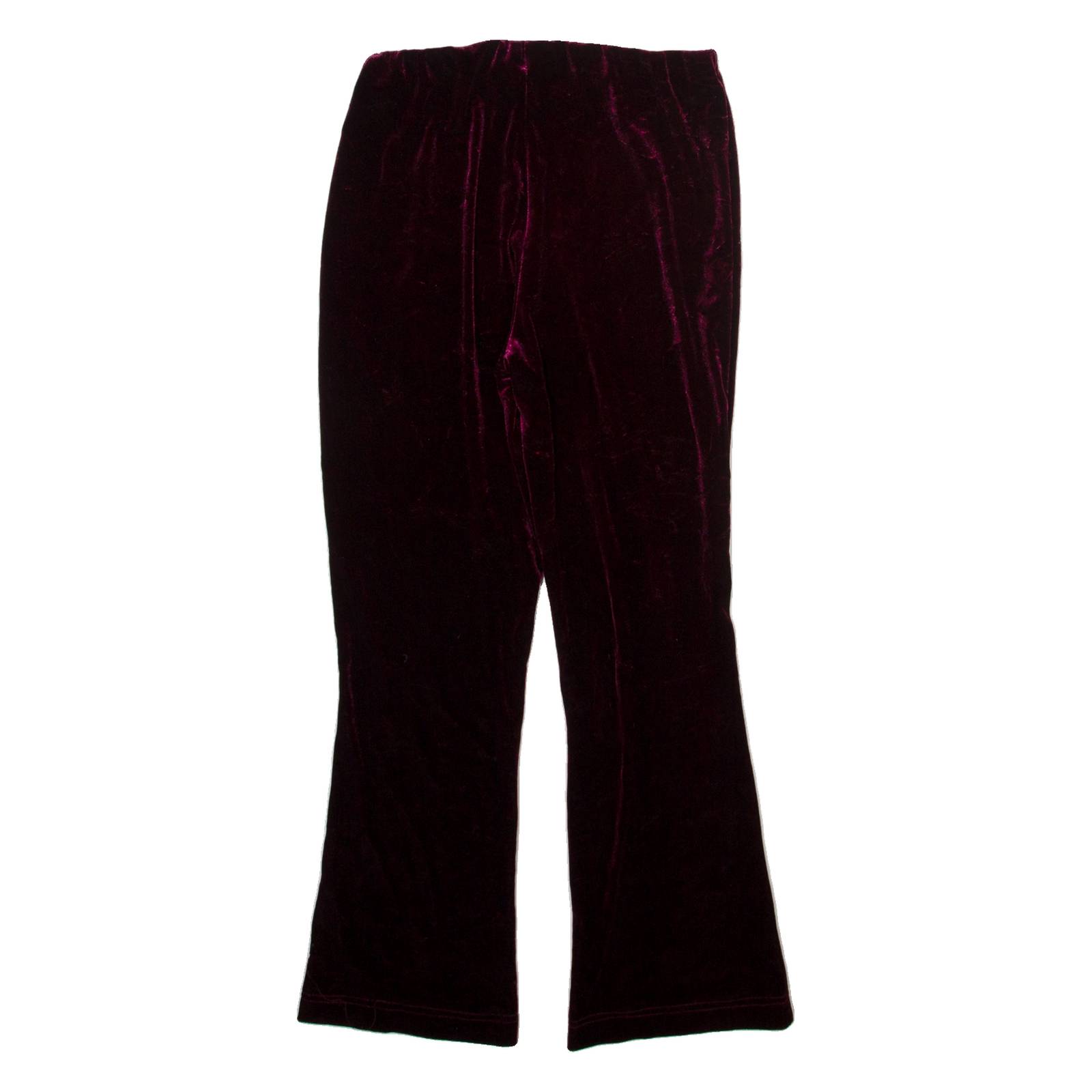 ASSA Womens Trousers Maroon Slim Bootcut W24 L25
