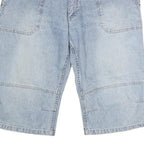 LERROS Mens Blue Denim Casual Shorts L W40 Relaxed Fit Cotton