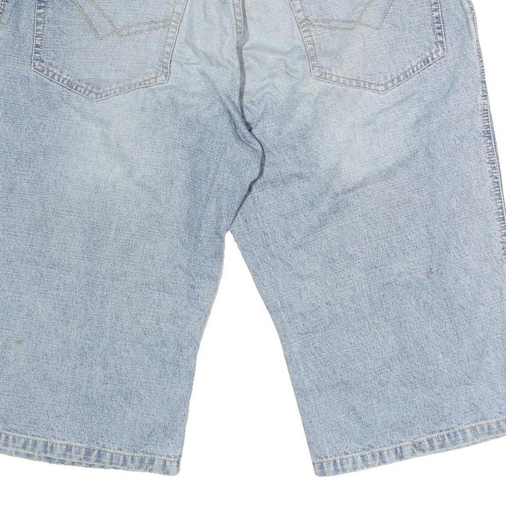 LERROS Mens Blue Denim Casual Shorts L W40 Relaxed Fit Cotton