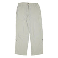 SALEWA Womens Relaxed Beige Polyester Blend Trousers W30 L29 Cargo Casual