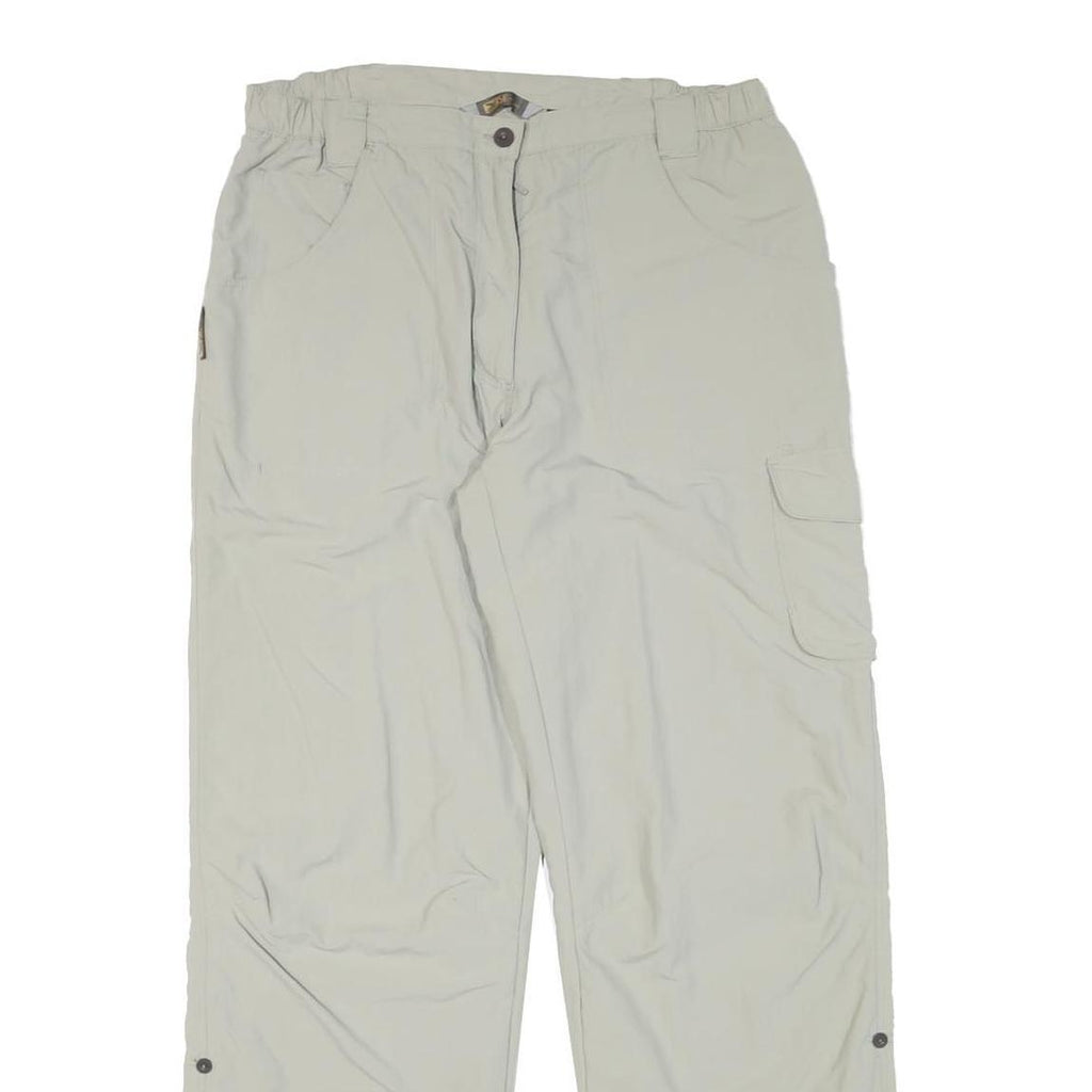 SALEWA Womens Relaxed Beige Polyester Blend Trousers W30 L29 Cargo Casual