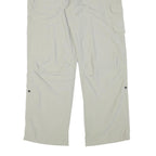 SALEWA Womens Relaxed Beige Polyester Blend Trousers W30 L29 Cargo Casual