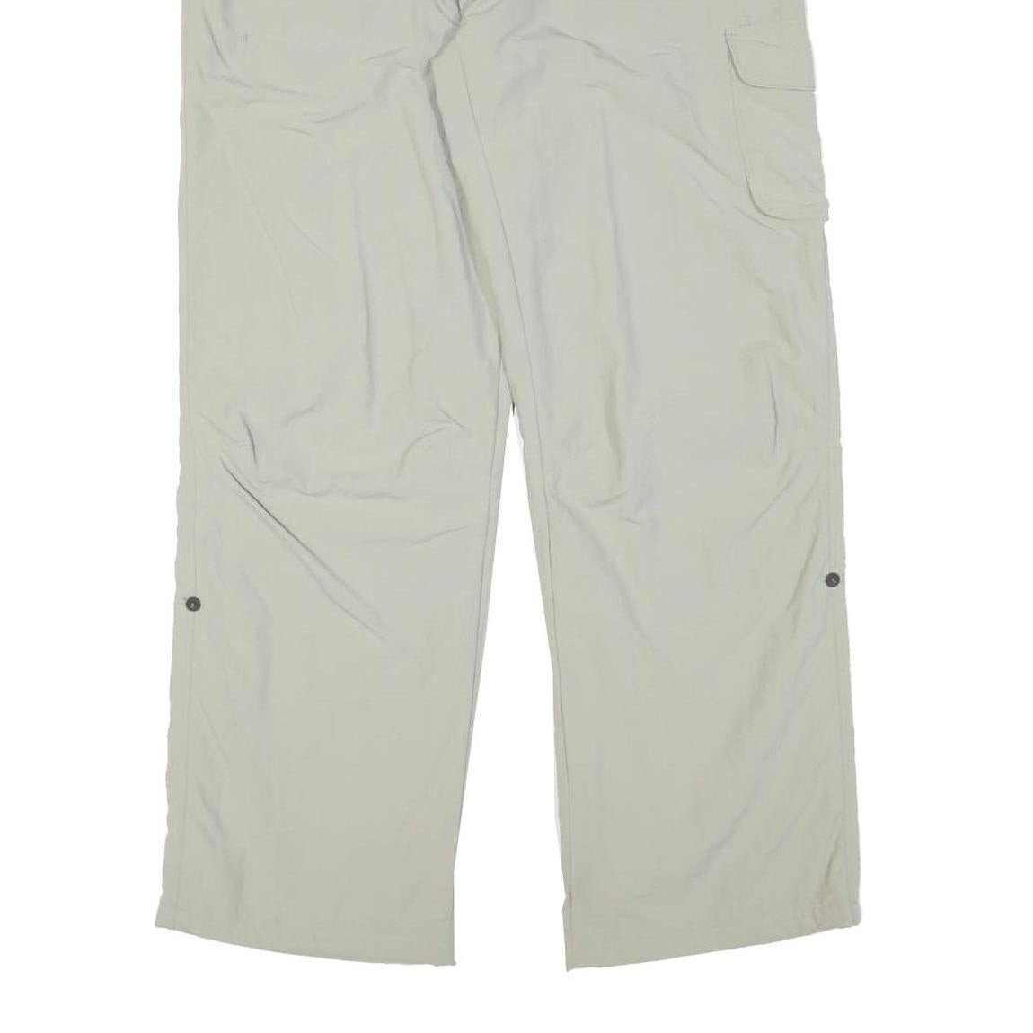 SALEWA Womens Relaxed Beige Polyester Blend Trousers W30 L29 Cargo Casual