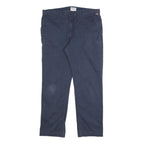 TIMBERLAND Mens Cotton Blend Navy Regular Fit Straight Leg Trousers W33 L29
