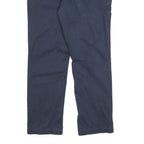 TIMBERLAND Mens Cotton Blend Navy Regular Fit Straight Leg Trousers W33 L29