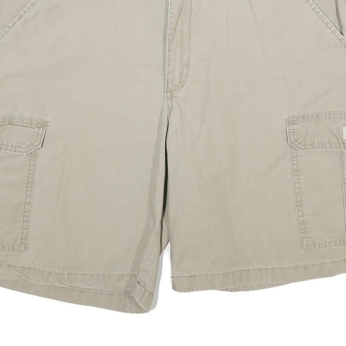 WRANGLER Mens Shorts Beige Cargo Pocket L W36 Comfortable Cotton Blend