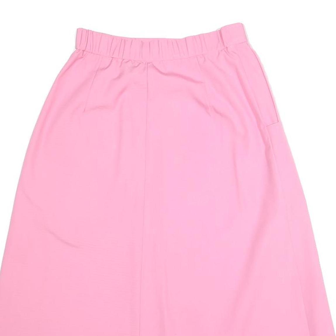 KORET Womens Pink Button Front Midi Cotton Blend Skirt Size S Elegant Summer