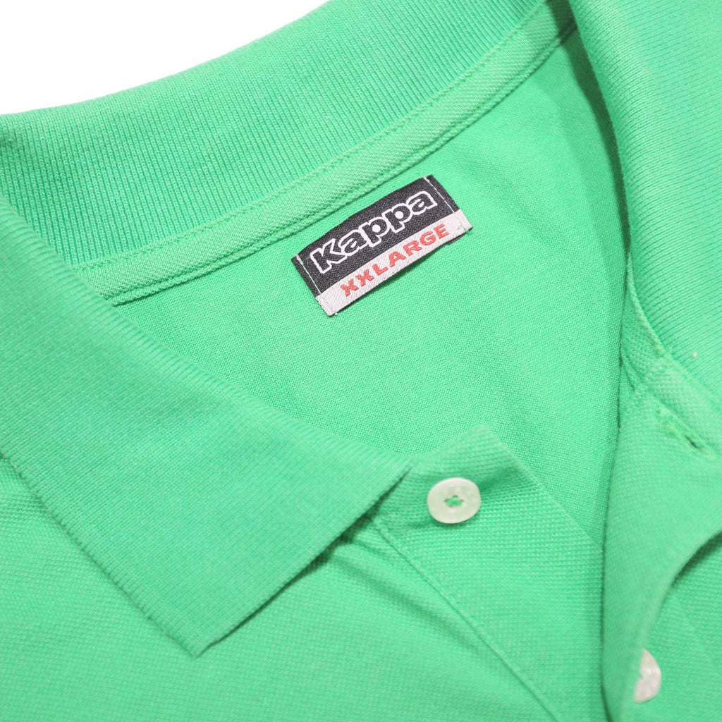 KAPPA Mens Green Polo Shirt Short Sleeve Plain 2XL Cotton Blend Casual