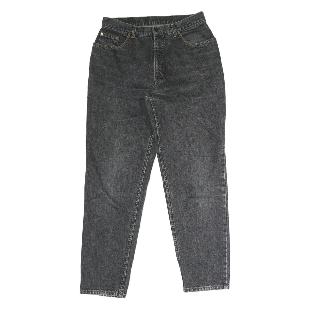 LEVI'S Mens Regular Black Denim Raw Jeans W33 L31 Classic Cotton Blend Button