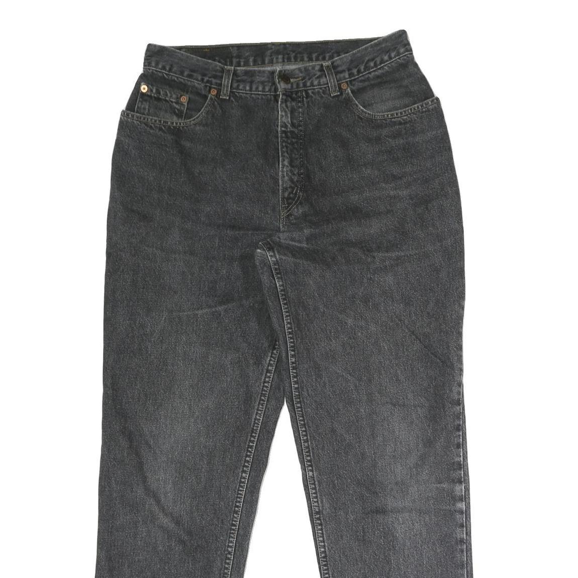 LEVI'S Mens Regular Black Denim Raw Jeans W33 L31 Classic Cotton Blend Button