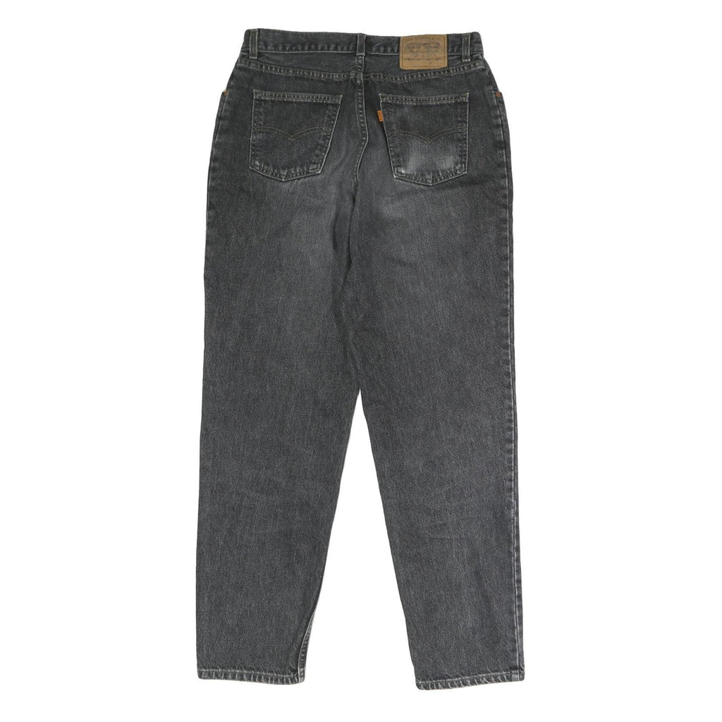 LEVI'S Mens Regular Black Denim Raw Jeans W33 L31 Classic Cotton Blend Button