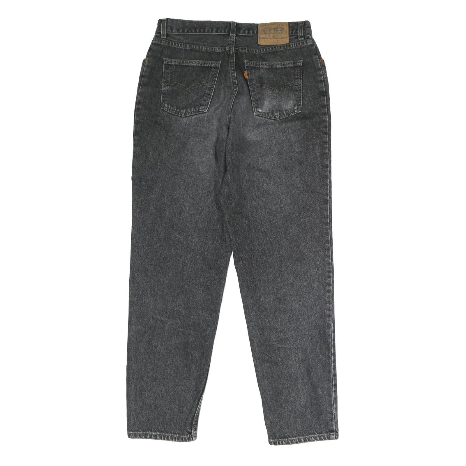 LEVI'S Mens Regular Black Denim Raw Jeans W33 L31 Classic Cotton Blend Button